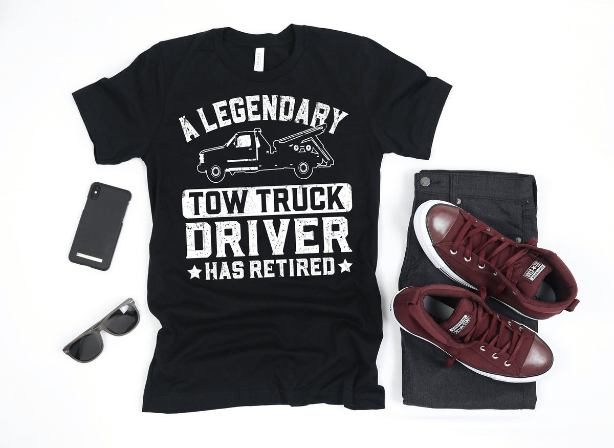 Tow Truck Driver Retirement Party Retired TShirt Tank Top Hoodie Sweatshirt Long Sleeve Apparel Gift Hoodie – Easygoing Wear · Great Gift For Fans