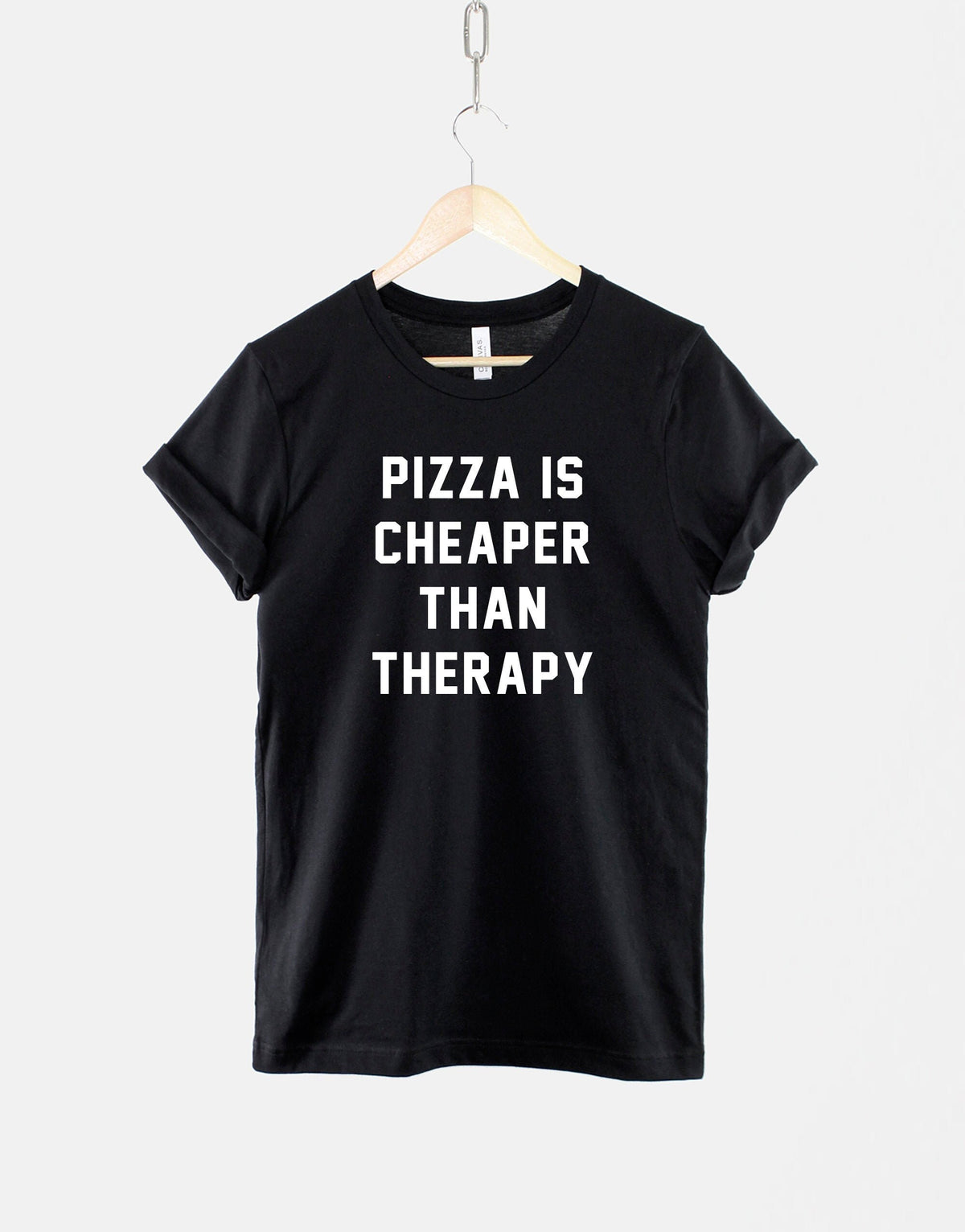 Pizza Is Cheaper Than Therapy Tshirt Graphic Tee – Bold Style · Must-Have Style