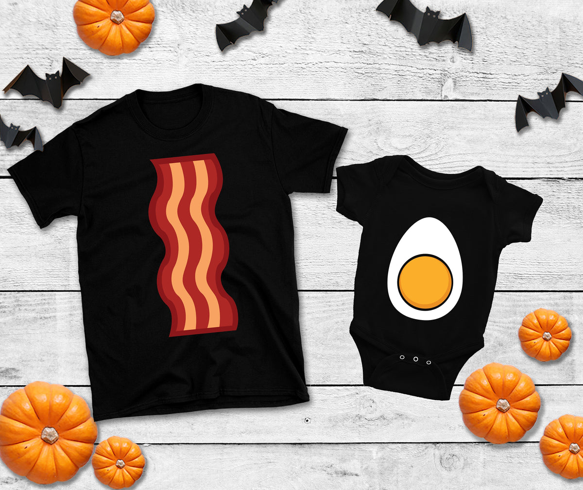 Cute Bacon Egg Matching Couples Family Halloween Costume Father Mother Baby TShirt TShirt Baby One Piece Graphic Tee – Fan Favorite · Great Gift For Fans