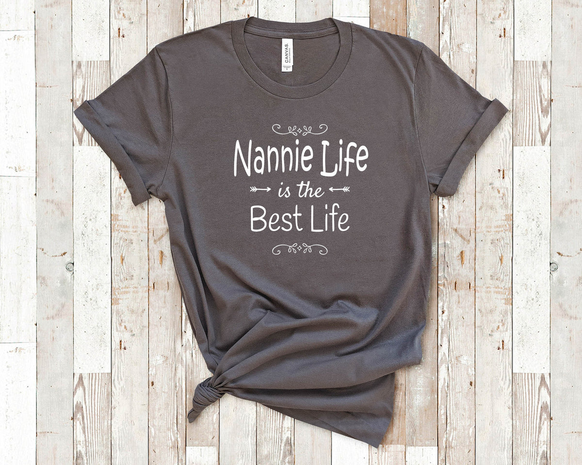 Nannie Life Is The Best Life Nannie Shirt for Grandmother Nannie Birthday Christmas Mothers Day Gift Graphic Tee – Warm & Stylish · High-Quality Print