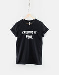 Creeping It Real Halloween Shirt Funny Halloween T Shirt Graphic Tee – Warm & Stylish · Top Pick For Any Outfit