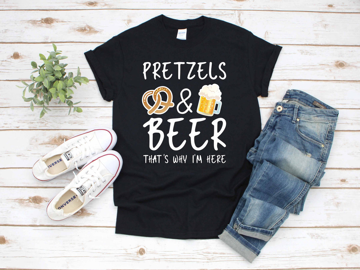 Oktoberfest Germany Pretzels and Beer TShirt Tank Top Hoodie Hoodie Long Sleeve Apparel Gift Hoodie – Premium Graphic · High-Quality Print