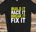 Build It Race It Tshirt for Drag Racing Motocross Stock Car Racing Dirt Track Racing Dirt Bike Racing Graphic Tee – Cozy Vibes · Must-Have Style