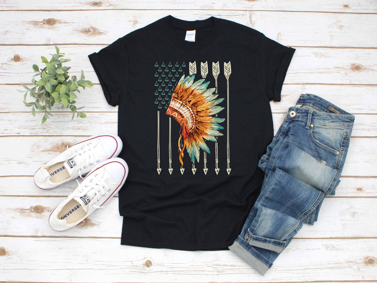 Native American Flag USA TShirt Tank Top Hoodie Hoodie Long Sleeve Apparel Gift Hoodie – Fan Favorite · Top Pick For Any Outfit