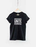 Introverts UNITE Separately in your own Homes Fashion Slogan TShirt Graphic Tee – Aesthetic Look · Top Pick For Any Outfit