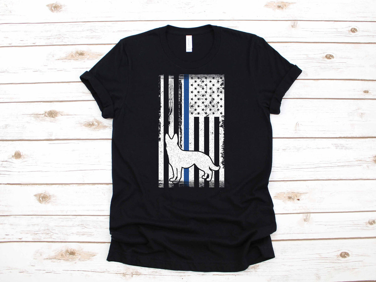 K9 Police Officer TShirt Gift German Shepherd American Flag USA Long Sleeve Hoodie Sweatshirt Tank Top Hoodie – Fan Favorite · Great Gift For Fans