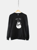 Snowman Christmas Slogan Sweatshirt OMG Chill Sweater Sweatshirt – Bold Style · Perfect For Daily Wear