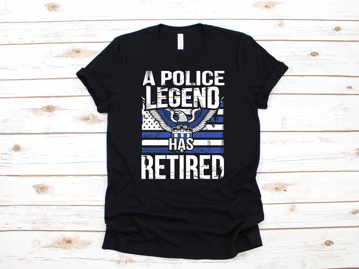 Retired Police Officer Retirement Party Gift TShirt Long Sleeve Sweatshirt Hoodie Tank Top Hoodie – Soft Feel · Trending Graphic Apparel