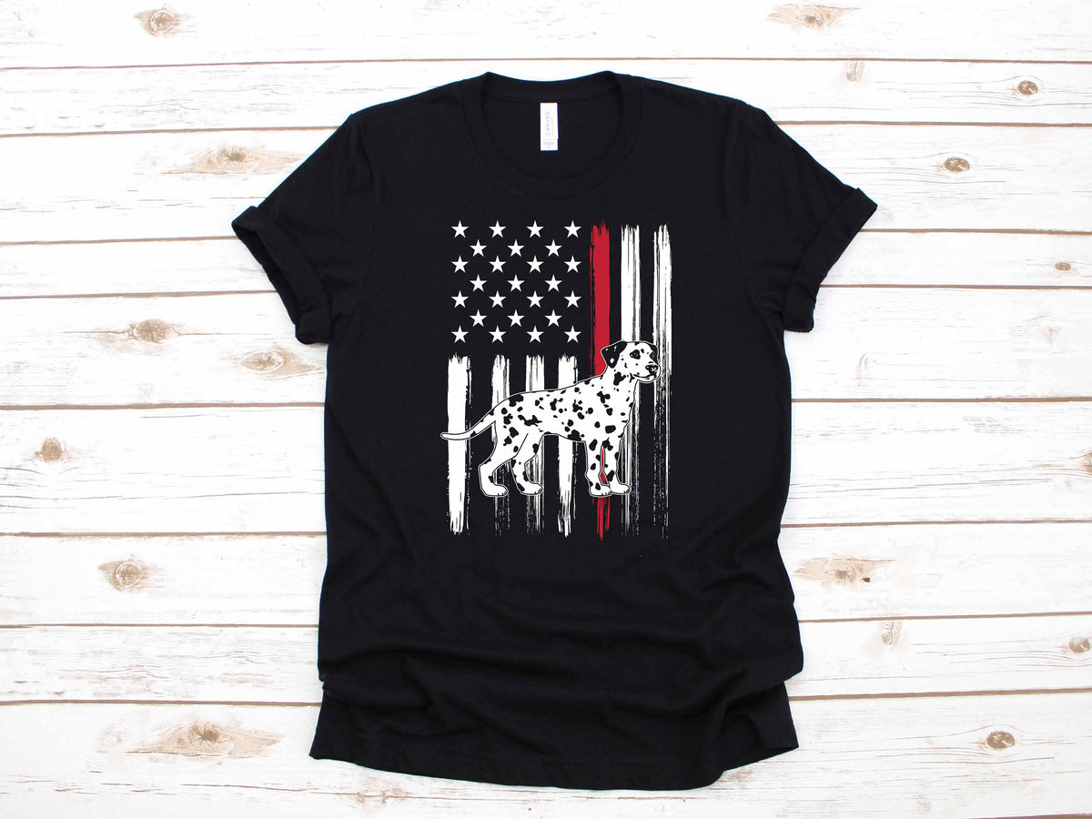 Firefighter Dalmatian Thin Red Line USA American Flag Gift TShirt Long Sleeve Sweatshirt Hoodie Tank Top Hoodie – Easygoing Wear · Trending Graphic Apparel