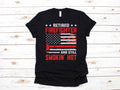 Funny Retired Firefighter Retirement Thin Red Line Gift TShirt Long Sleeve Sweatshirt Hoodie Tank Top Hoodie – Aesthetic Look · Great Gift For Fans