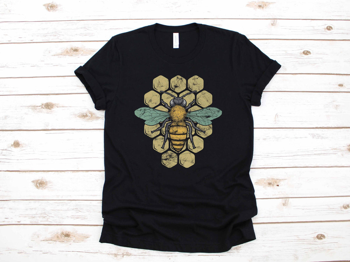 Retro Beekeeper Apparel Vintage Honey Bee Gift TShirt Long Sleeve Sweatshirt Hoodie Tank Top Hoodie – Bold Style · Great Gift For Fans