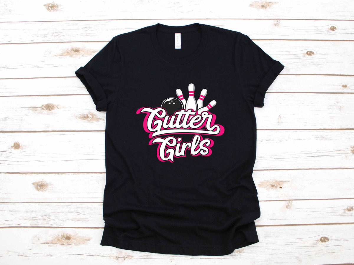 Gutter Girls Bowling League Team Apparel Funny Matching Bowler Gift TShirt Long Sleeve Sweatshirt Hoodie Tank Top Hoodie – Soft Feel · High-Quality Print