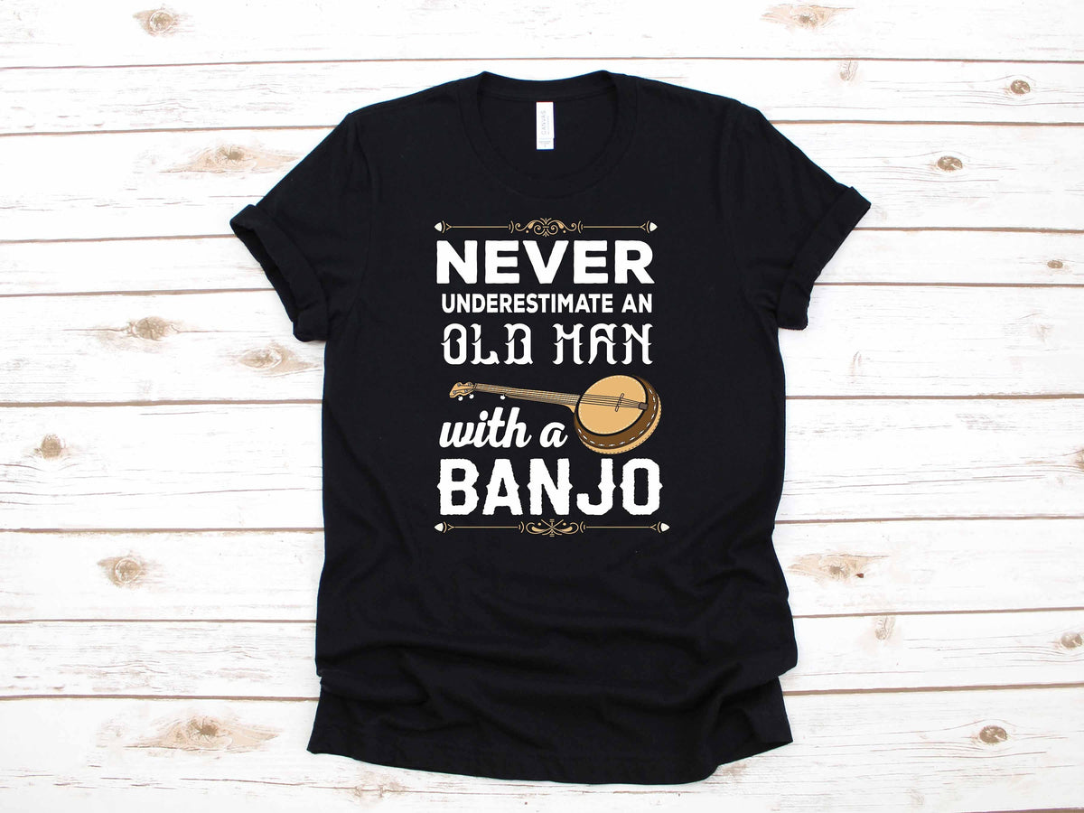 Old Man Banjo Funny Bluegrass Music Apparel Birthday Gift TShirt Long Sleeve Sweatshirt Hoodie Tank Top Hoodie – Easygoing Wear · Perfect For Daily Wear