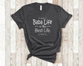 Baba Life Is Best Life Baba Shirt Gifts for Poland Serbia Ukraine Polish Serbian Ukrainian Grandmother Grandma Christmas Birthday Present Graphic Tee – Soft Feel · Perfect For Daily Wear