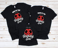 Birthday Girl Ladybug Themed Party Cute Matching Family Mom Dad TShirt TShirt Hoodie Baby One Piece Hoodie – Cozy Vibes · Great Gift For Fans
