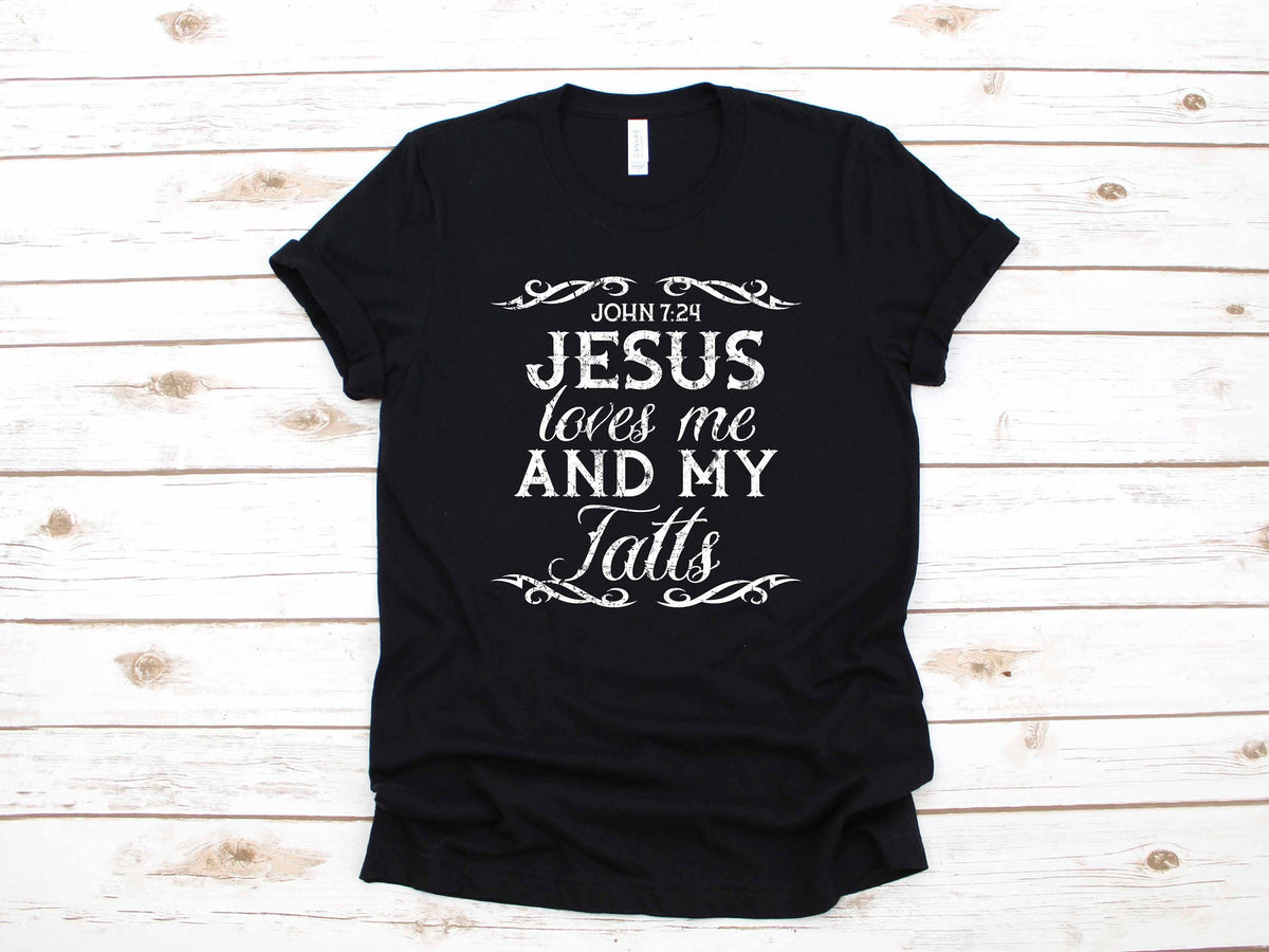 Jesus Tattoos Christian Church Religious Apparel Gift TShirt Long Sleeve Sweatshirt Hoodie Tank Top Hoodie – Aesthetic Look · High-Quality Print