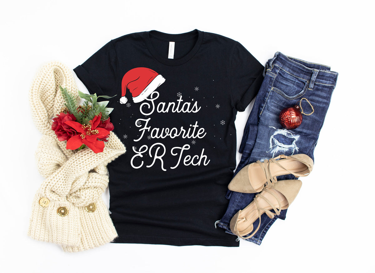 ER Tech Funny Santa Cute Emergency Room TShirt Tank Top Hoodie Sweatshirt Long Sleeve Hoodie Apparel Gift Hoodie – Cozy Vibes · Great Gift For Fans