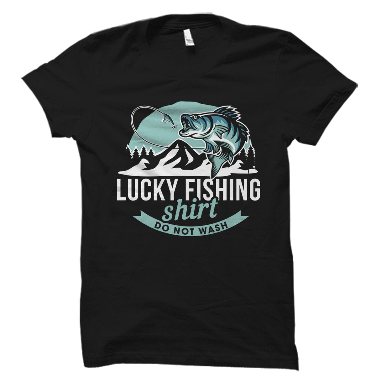 Fishing Shirt Fishing Gift Gift for Fishers Fisher Shirt Fish Lover Shirt Fish Lover Gift Fish Hobbies Gift Lucky Fishing Shirt OS2262 Graphic Tee – Cozy Vibes · Great Gift For Fans