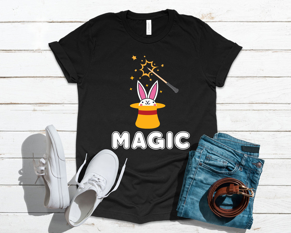 Cute Magician Magic Tricks Rabbit TShirt Tank Top Hoodie Sweatshirt Long Sleeve Child Apparel Gift Hoodie – Premium Graphic · Great Gift For Fans
