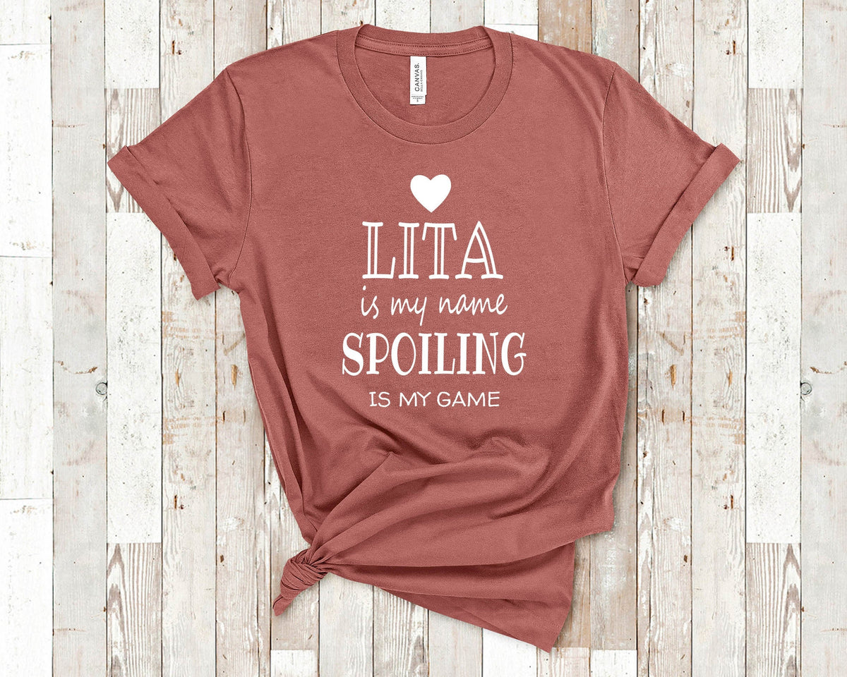 Lita Is My Name Grandma Tshirt Spanish Mexican Grandmother Gift Idea for Mother39s Day Birthday Christmas or Pregnancy Reveal Announcement Graphic Tee – Cozy Vibes · Top Pick For Any Outfit