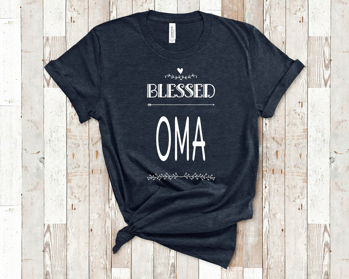 Blessed Oma Shirt for Grandma Cute Present for Oma Women Best Gifts for Oma Birthday Mother39s Day or Christmas Graphic Tee – Everyday Comfort · High-Quality Print