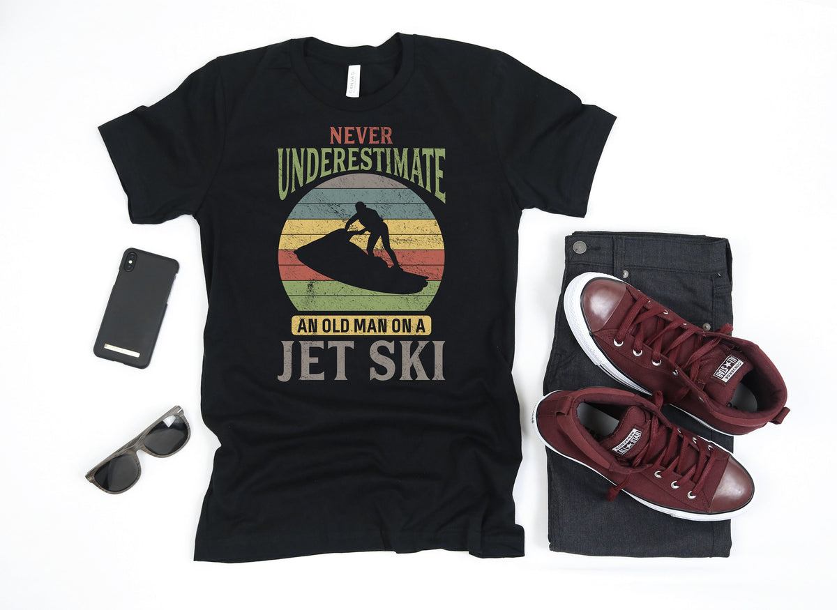Funny Jet Ski Old Man Fathers Day Dad TShirt Tank Top Hoodie Sweatshirt Long Sleeve Apparel Gift Hoodie – Everyday Comfort · Must-Have Style