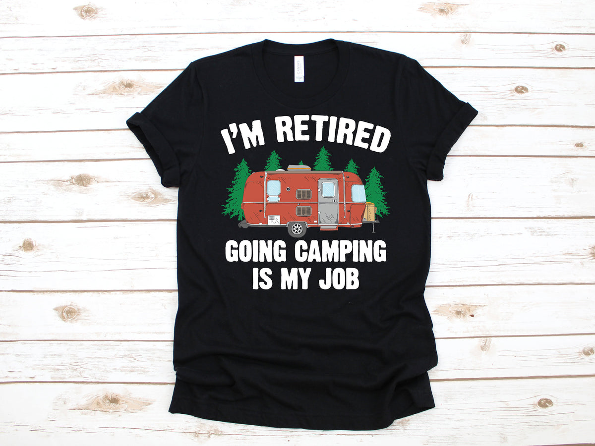 Retired Camping Retirement RV Camper Funny TShirt Tank Top Hoodie Hoodie Long Sleeve Apparel Gift Hoodie – Easygoing Wear · Must-Have Style