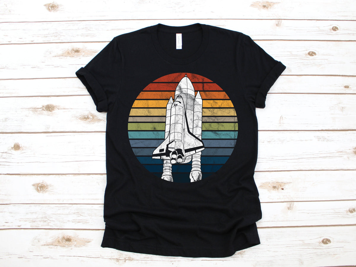 Retro Astronaut Spaceship Space Exploration TShirt Long Sleeve Sweatshirt Hoodie Tank Top Hoodie – Soft Feel · Trending Graphic Apparel