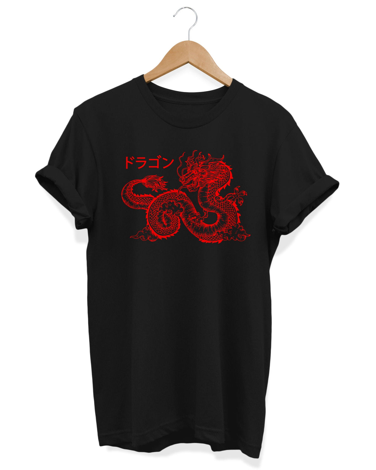 Japanese Aesthetic Red Dragon T shirt Tattoo Art Outfit Edgy Clothing Kanji Apparel Soft Grunge Clothes Graphic Tee – Bold Style · Must-Have Style