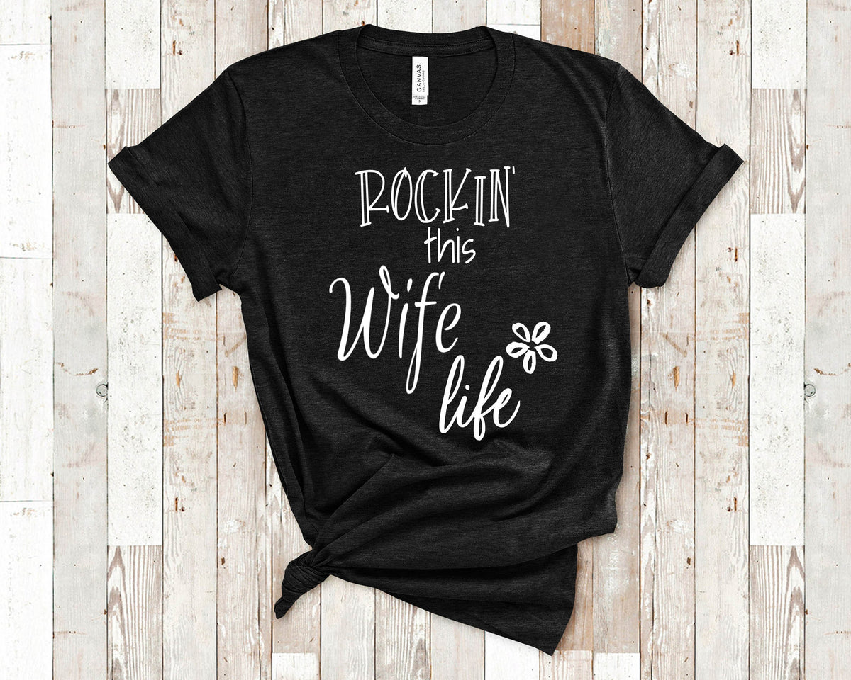 Rockin This Wife Life Tshirt Gift from Husband Funny Wife Shirt Gifts for Wife Graphic Tee – Aesthetic Look · Must-Have Style