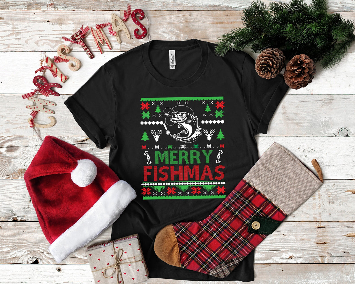 Ugly Fishing Christmas TShirt Funny Fisherman Tank Top Hoodie Sweatshirt Long Sleeve Hoodie Apparel Gift Hoodie – Easygoing Wear · Great Gift For Fans