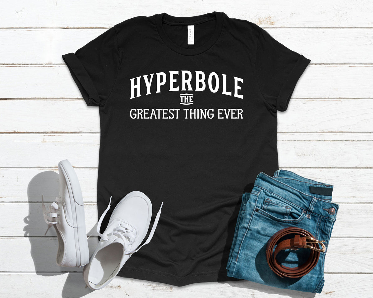 English Teacher Hyperbole Funny Author TShirt Tank Top Hoodie Sweatshirt Long Sleeve Child Hoodie Apparel Gift Hoodie – Cozy Vibes · Perfect For Daily Wear