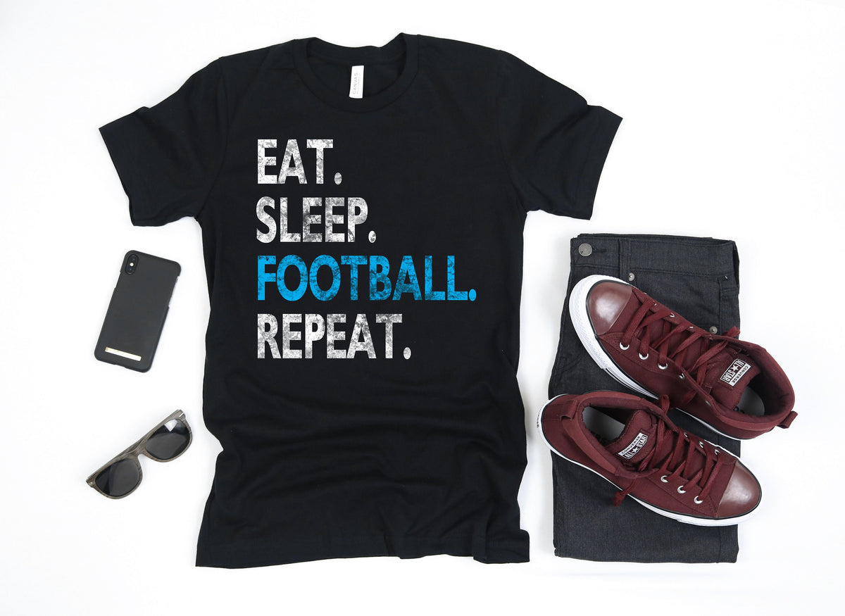 Funny Eat Sleep Football TShirt Tank Top Hoodie Sweatshirt Long Sleeve Apparel Gift Hoodie – Feel-Good Design · Must-Have Style