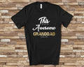 Awesome Granddad Shirt Tshirt Granddad Gift from Granddaughter Grandson Fathers Day Birthday Christmas Grandparent Gifts for Granddad Graphic Tee – Everyday Comfort · High-Quality Print