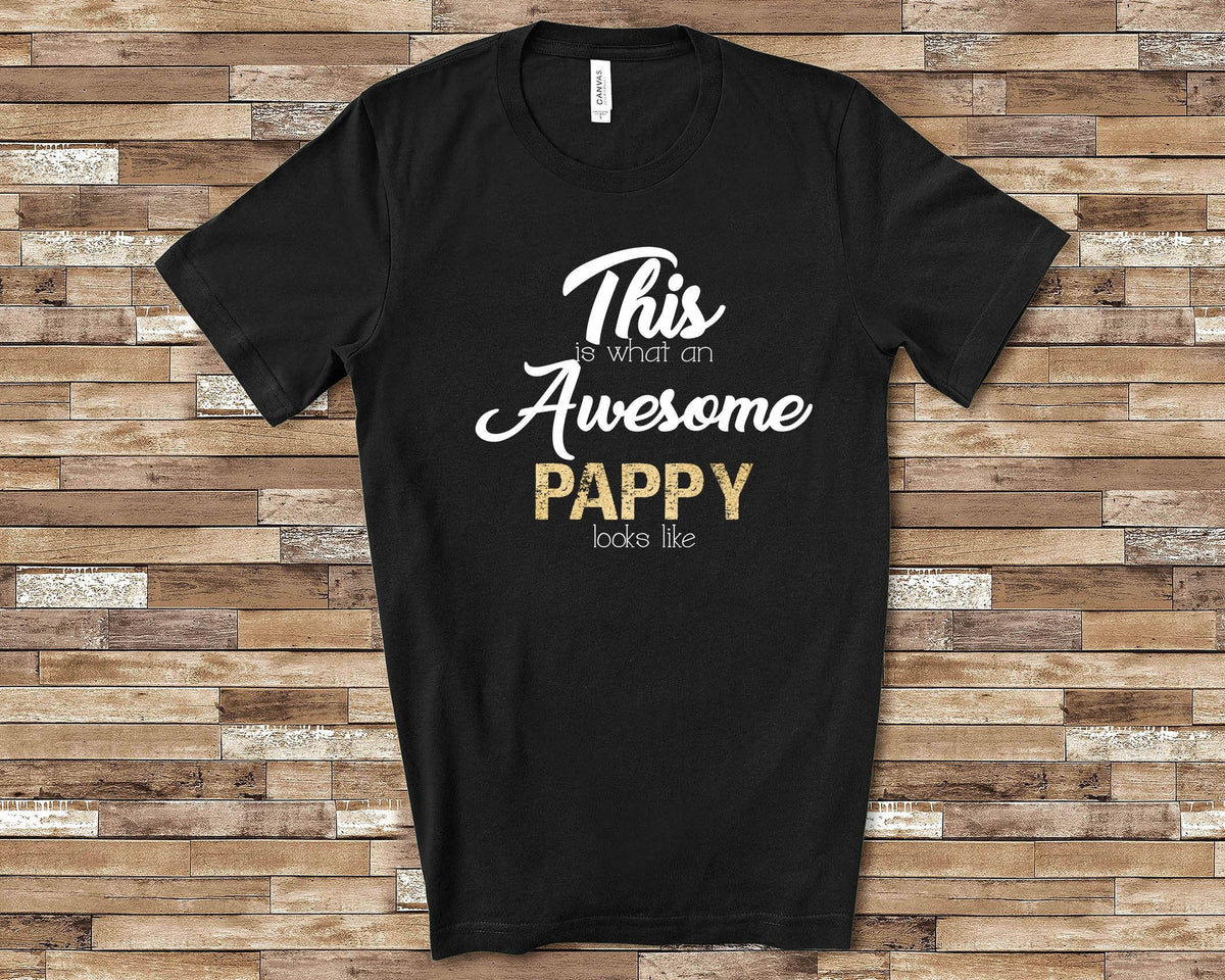 Awesome Pappy Shirt Tshirt Pappy Gift from Granddaughter Grandson Fathers Day Birthday Christmas Grandparent Gifts for Pappy Graphic Tee – Fan Favorite · Trending Graphic Apparel
