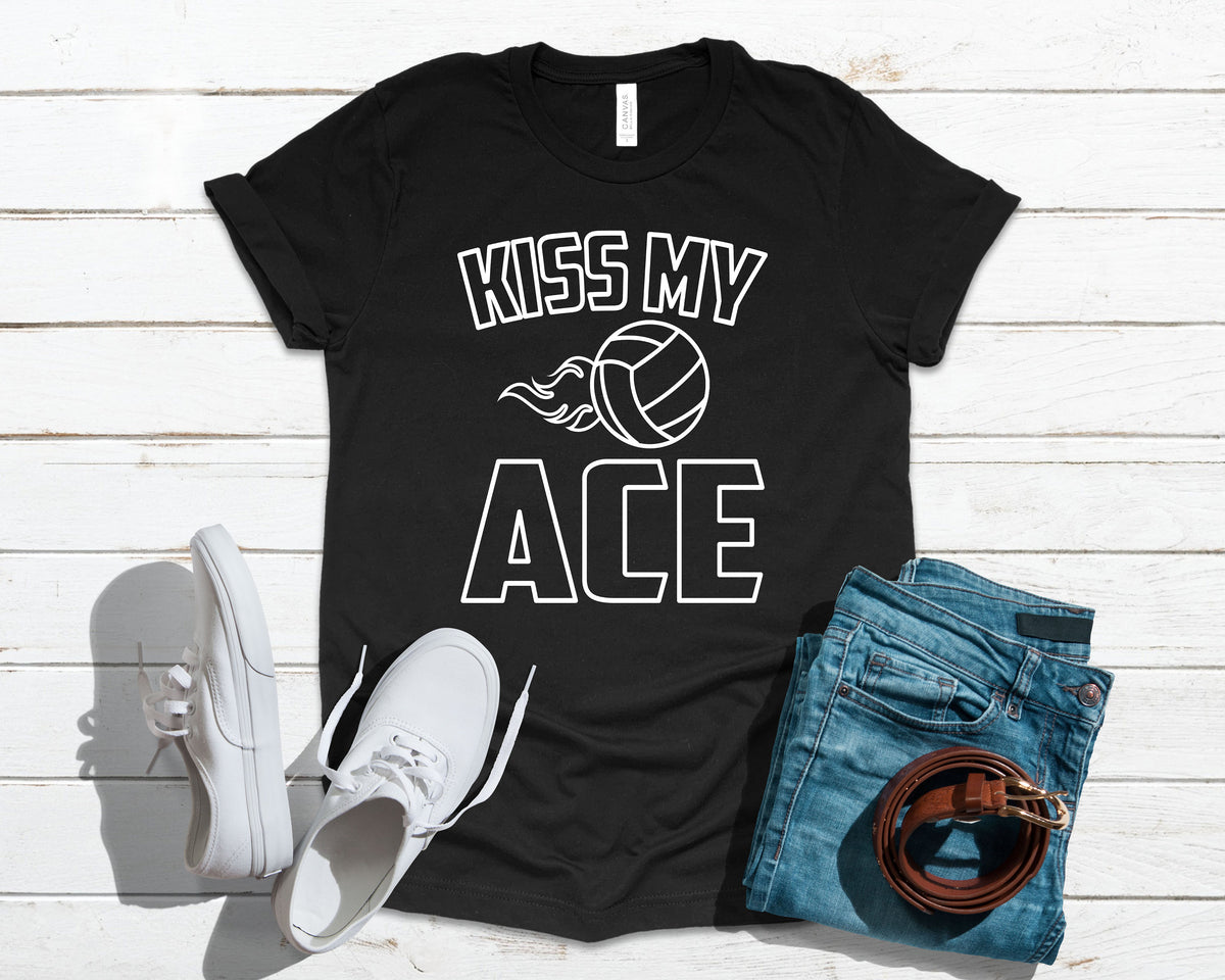 Kiss My Ace Volleyball Serve Funny Apparel Gift TShirt Long Sleeve Sweatshirt Hoodie Tank Top Hoodie – Everyday Comfort · Perfect For Daily Wear