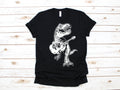 Guitar Dinosaur Funny TRex Bass Guitarist TShirt Tank Top Hoodie Sweatshirt Long Sleeve Child Hoodie Apparel Gift Hoodie – Warm & Stylish · Perfect For Daily Wear
