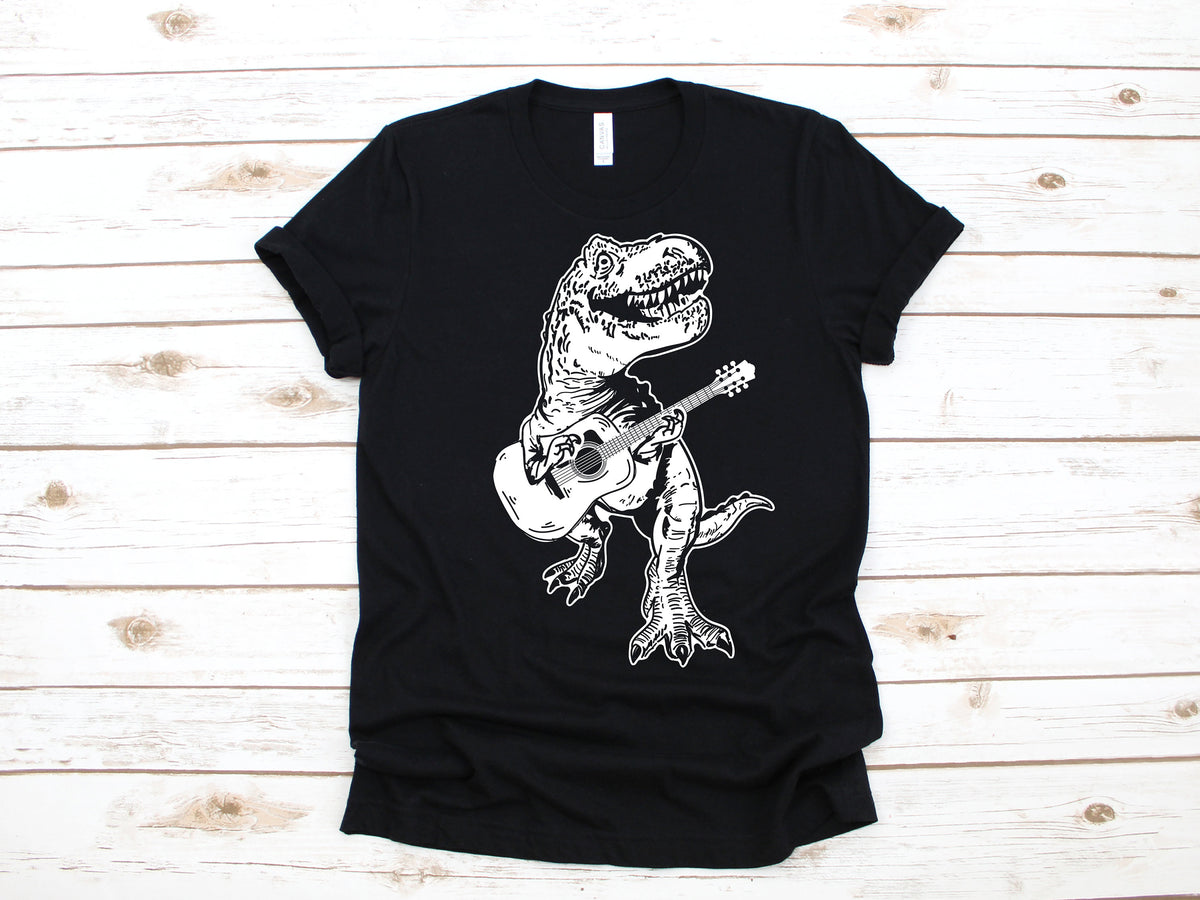 Guitar Dinosaur Funny TRex Bass Guitarist TShirt Tank Top Hoodie Sweatshirt Long Sleeve Child Hoodie Apparel Gift Hoodie – Warm & Stylish · Perfect For Daily Wear