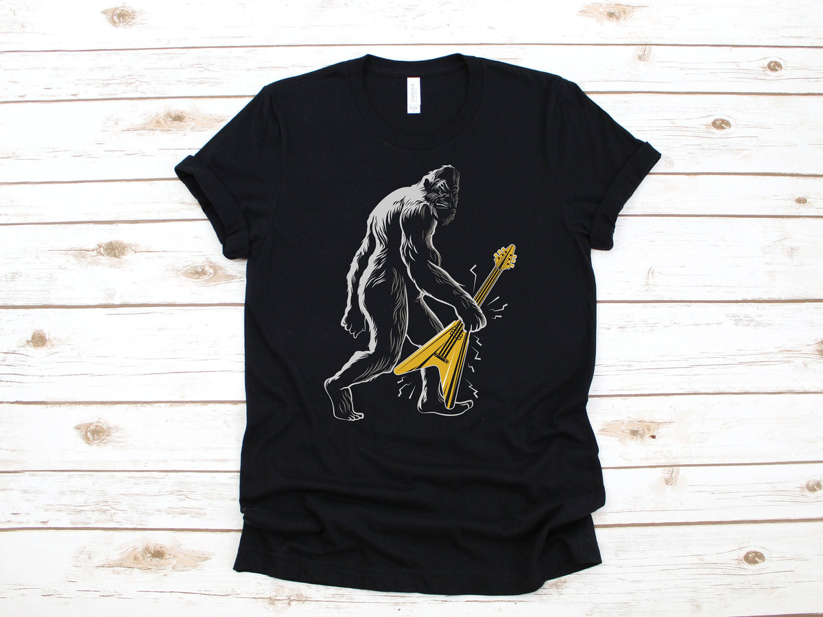 Guitar Bigfoot Funny Sasquatch Bass Guitarist TShirt Tank Top Hoodie Sweatshirt Long Sleeve Child Hoodie Apparel Gift Hoodie – Aesthetic Look · High-Quality Print