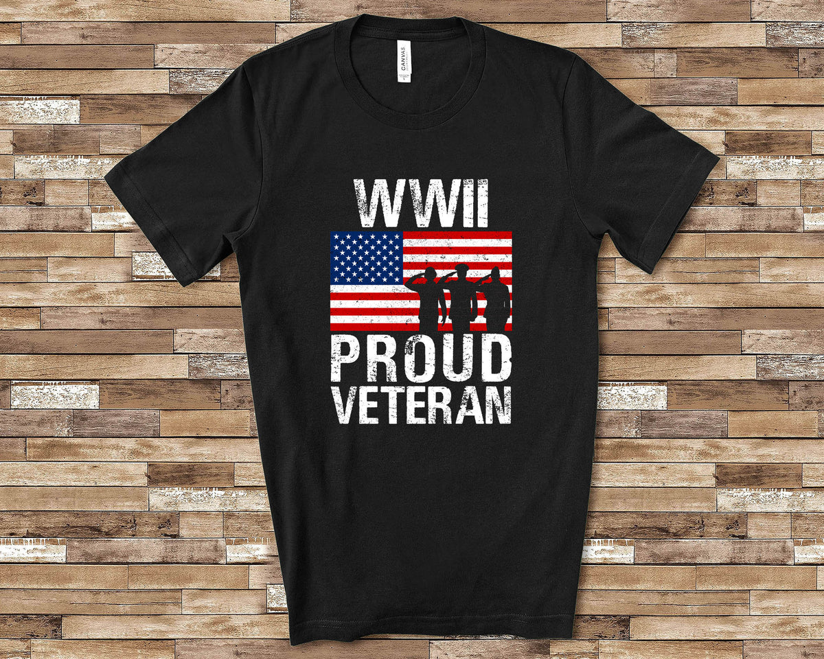 Proud World War II Veteran Shirt Veteran Gift for Military Vet Men Women Combat Veteran Great for Veterans Day Shirt or Memorial Day Shirt Graphic Tee – Everyday Comfort · Perfect For Daily Wear