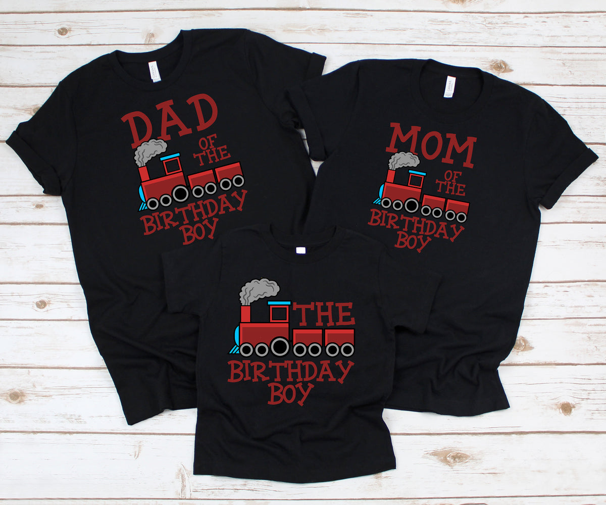 Train Conductor Birthday Boy Themed Party Matching Family Mom Dad TShirt TShirt Hoodie Baby One Piece Hoodie – Aesthetic Look · Great Gift For Fans