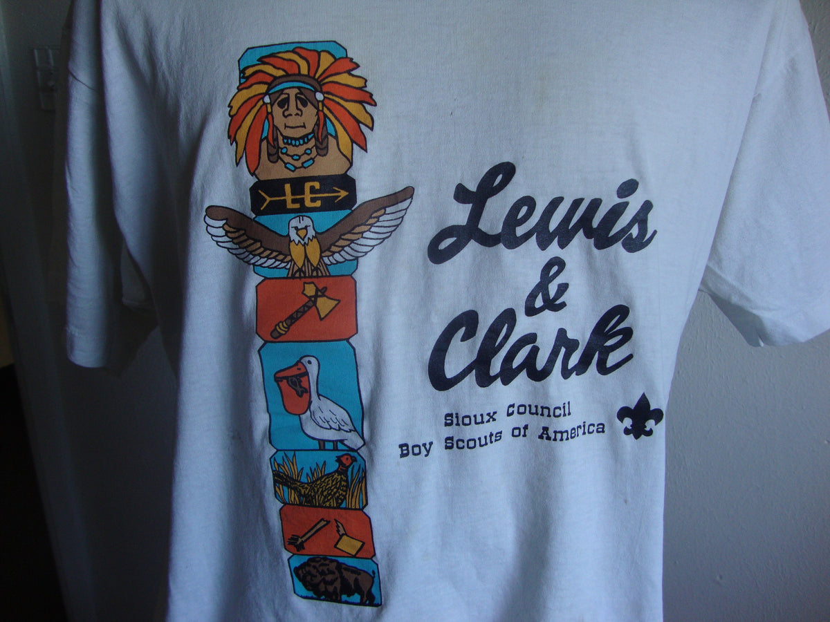 Vintage 8039s Lewis Clark Sioux Council Boy Scouts Of America T Shirt Size L Graphic Tee – Warm & Stylish · High-Quality Print