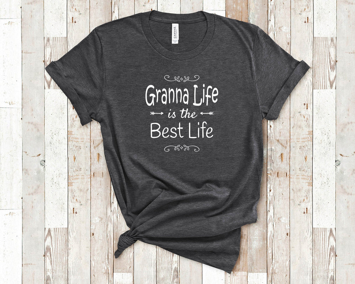 Granna Life Is The Best Life Granna Shirt for Granna Gifts Best Gift Idea for Granna Birthday Christmas Present Graphic Tee – Aesthetic Look · Top Pick For Any Outfit