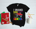 Monster Truck 100 Days of School TShirt Hoodie Sweatshirt Long Sleeve Apparel Gift Hoodie – Aesthetic Look · Top Pick For Any Outfit