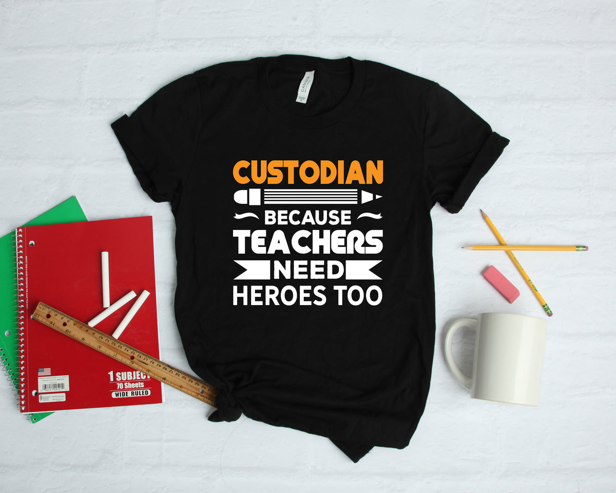 School Custodian Funny TShirt Hoodie Sweatshirt Long Sleeve Apparel Gift Hoodie – Fan Favorite · Trending Graphic Apparel