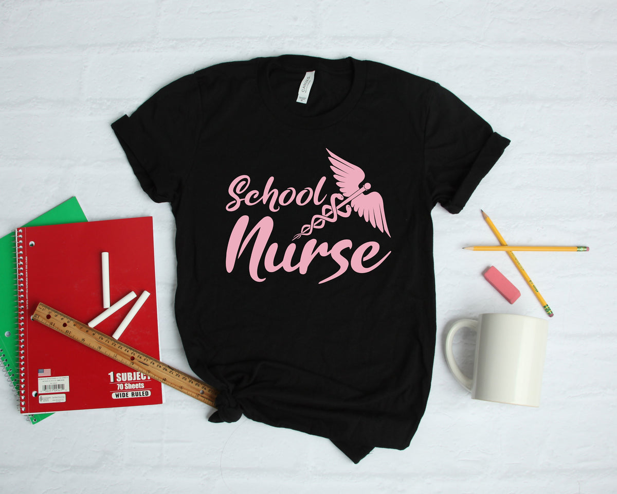 School Nurses Pink Womens TShirt Hoodie Sweatshirt Long Sleeve Apparel Gift Hoodie – Everyday Comfort · Must-Have Style