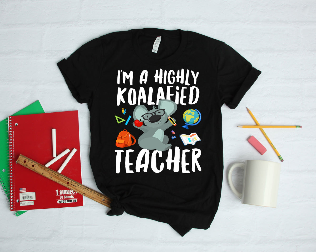 Koala Teacher Koalafied Funny Shirt Gift TShirt Hoodie Sweatshirt Long Sleeve Apparel Gift Hoodie – Soft Feel · High-Quality Print
