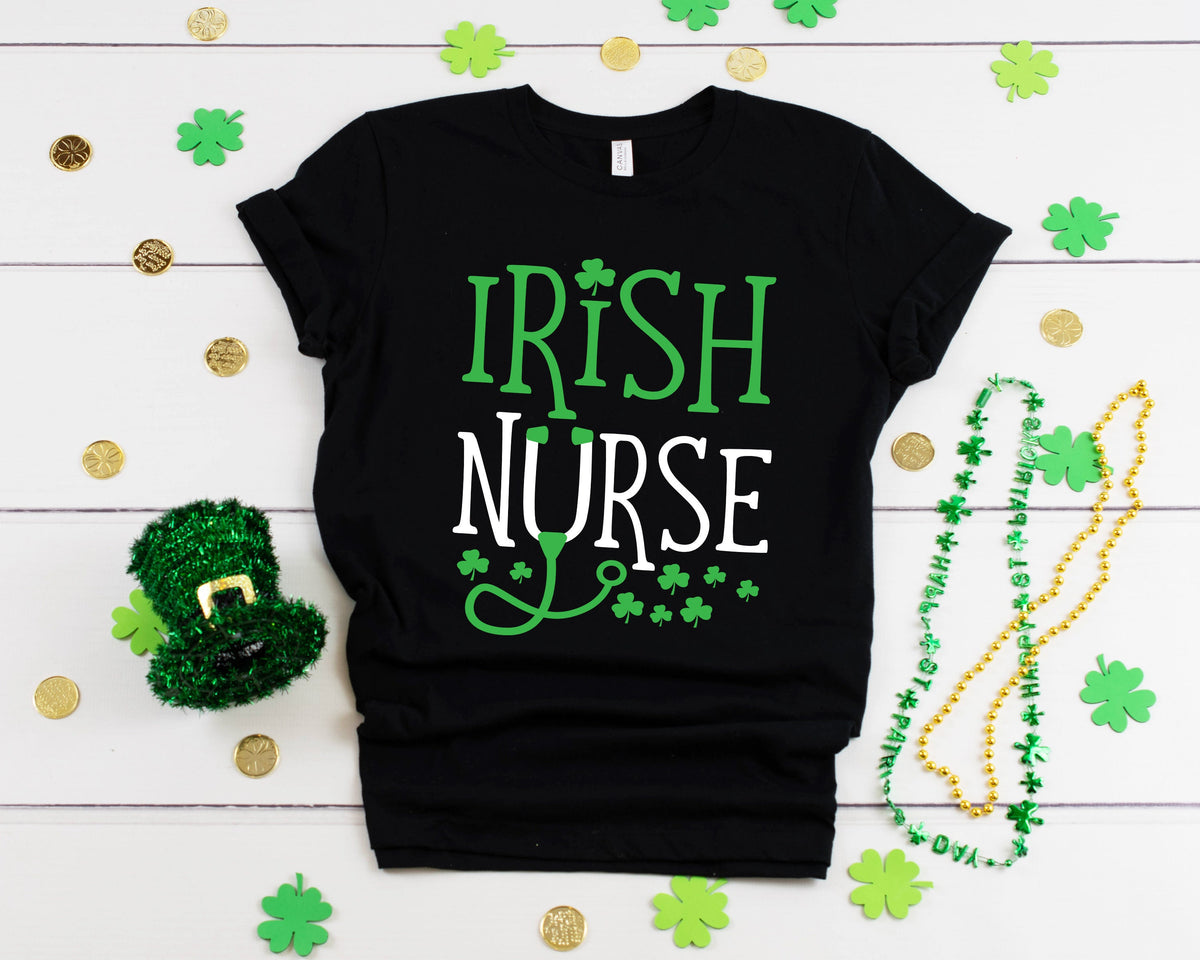 Irish Nurse Shirt Funny Nursing Student St Patrick39s Day Outfit TShirt Hoodie Sweatshirt Long Sleeve Apparel Gift Hoodie – Cozy Vibes · Trending Graphic Apparel