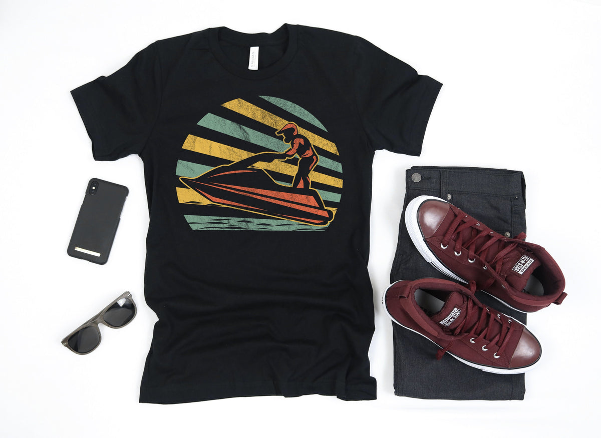 Jet Ski Retro Cool TShirt Tank Top Hoodie Sweatshirt Long Sleeve Apparel Gift Hoodie – Cozy Vibes · Perfect For Daily Wear