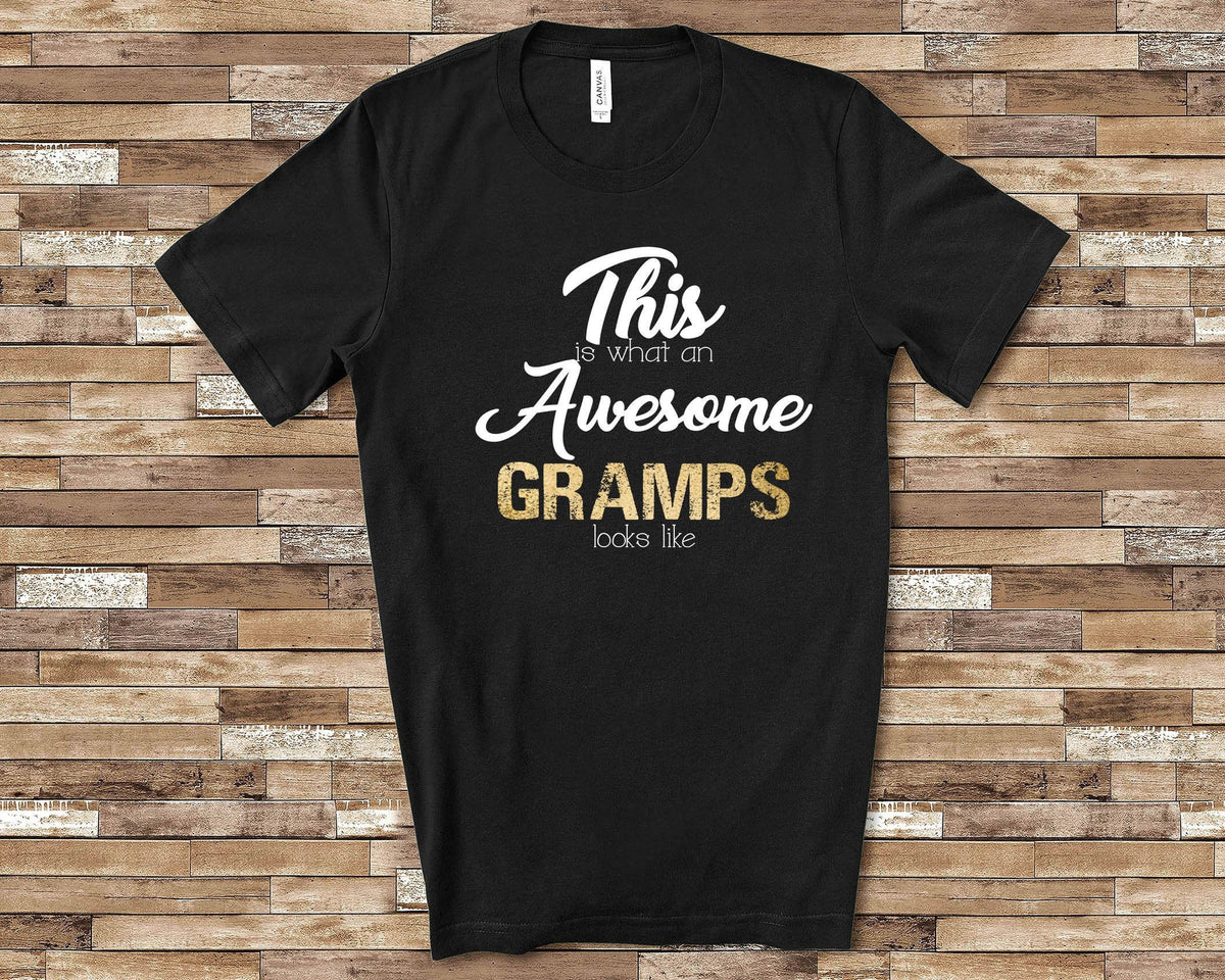 Awesome Gramps Shirt Tshirt Gramps Gift from Granddaughter Grandson Fathers Day Birthday Christmas Grandparent Gifts for Gramps Graphic Tee – Everyday Comfort · Top Pick For Any Outfit